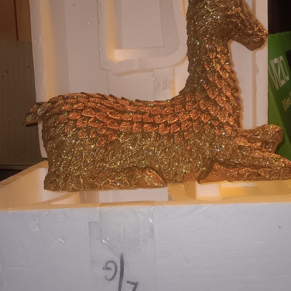 NEW!!! VINTAGE DEPT 56 GLITTERED REINDEER. - Picture 4 of 14